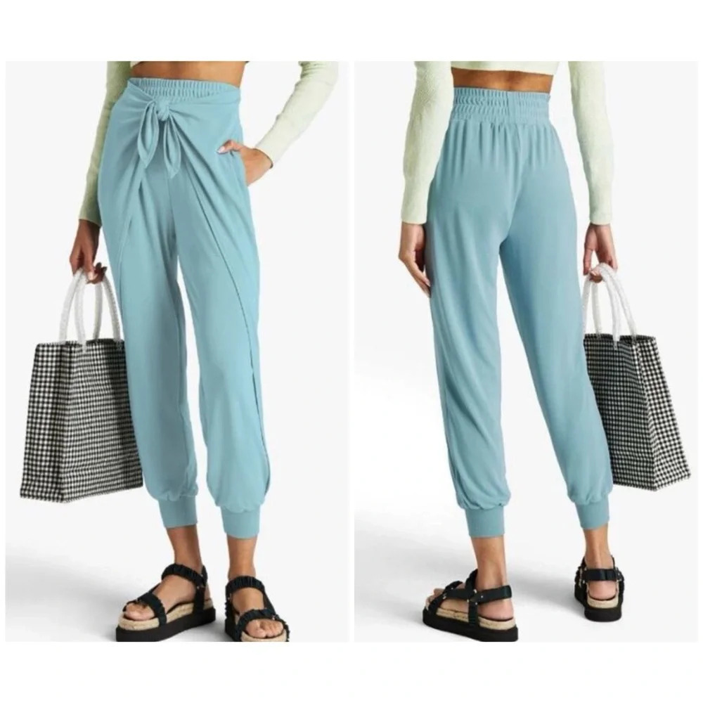Cinq A Sept Matte Jersey Gizele Pant Jogger Front tie Gypsy fairy XS